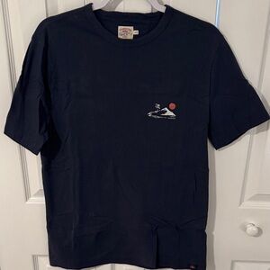 Faherty Dark Blue Men's Short Sleeve Tee